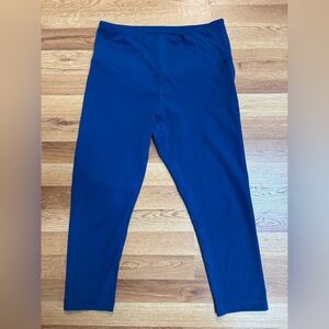 Yogalicious Cropped Blue Leggings Pants Yoga Athletic Women’s Large